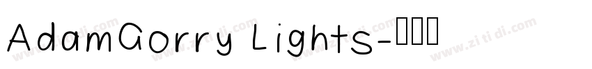 AdamGorry Lights字体转换